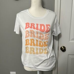 White Bride T-shirt - size Large
